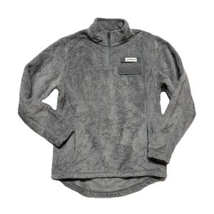 Womens Magellan Outdoors 1/4 Zip Pullover Campfire Fleece Pullover Jacket M Gray